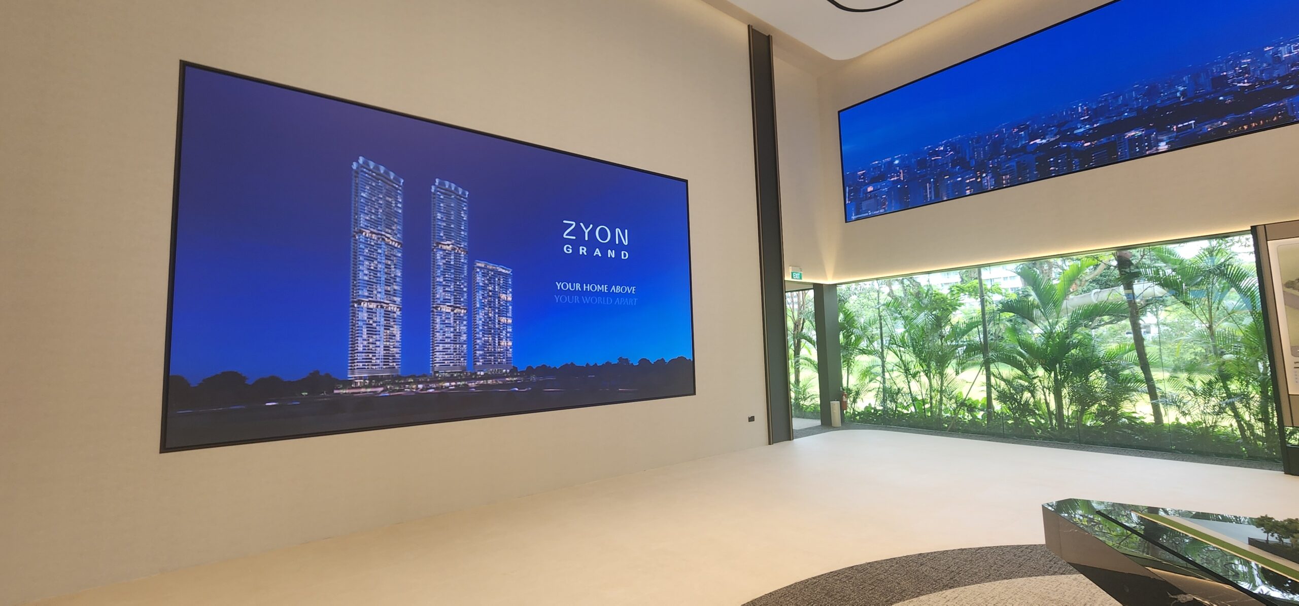 Zyon Grand Showflat showing the model