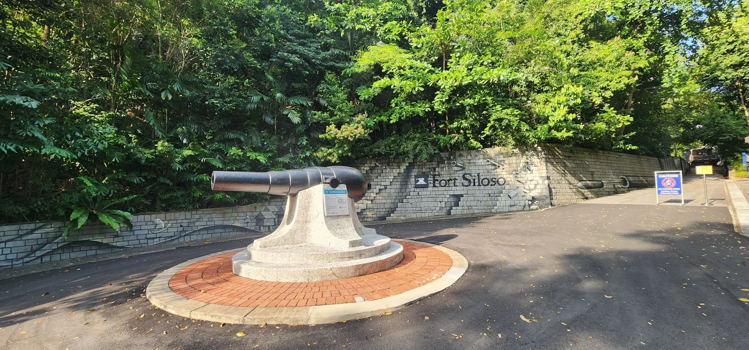 Fort Siloso entrance in Singapore