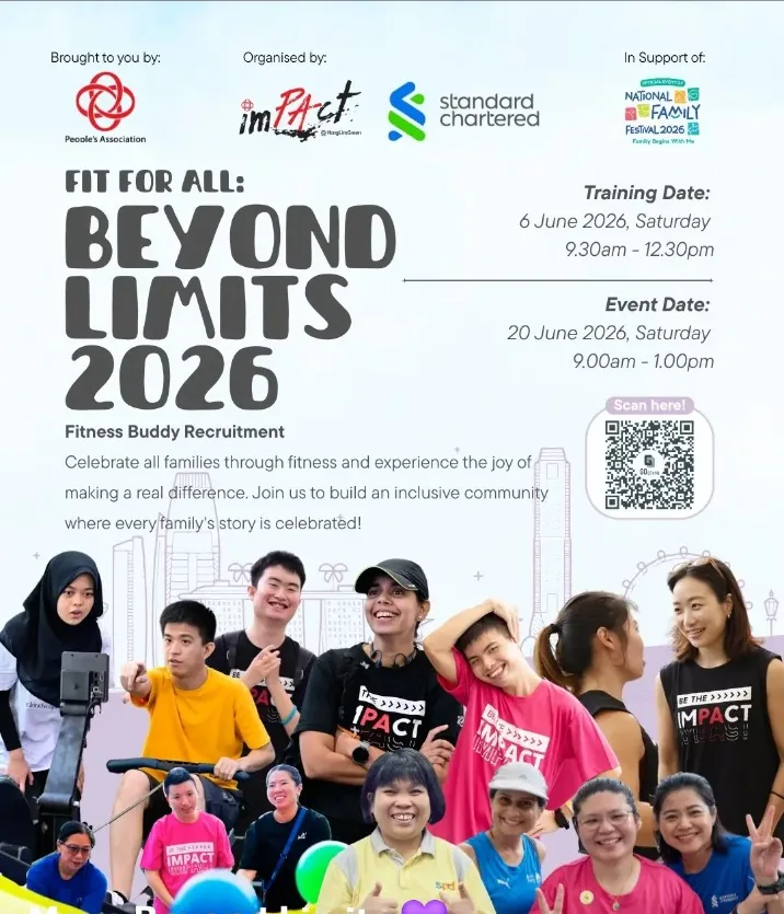 Fit For All Beyond Limits 2026 event poster for inclusive community and family participation