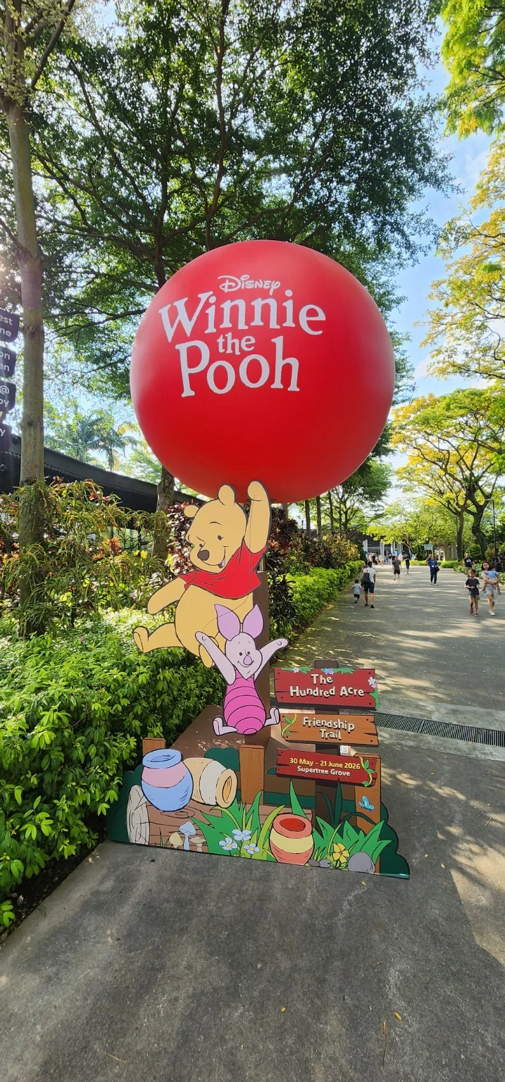 Winnie the Pooh display at Gardens by the Bay Children's Festival