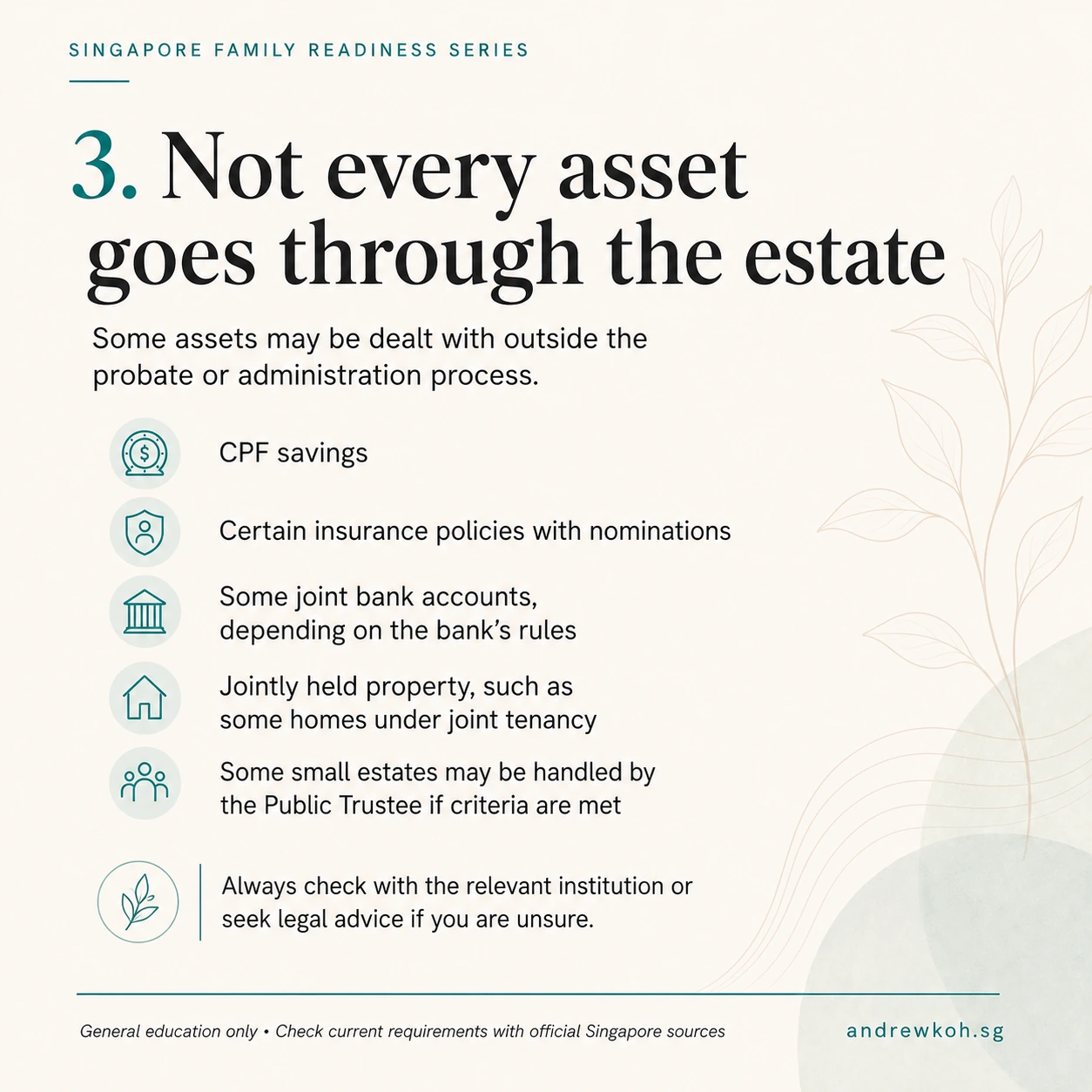 Assets outside estate Singapore slide