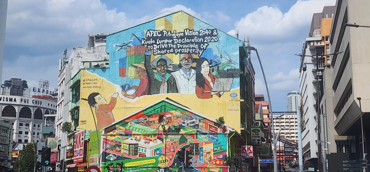 Street mural near Central Market Kuala Lumpur