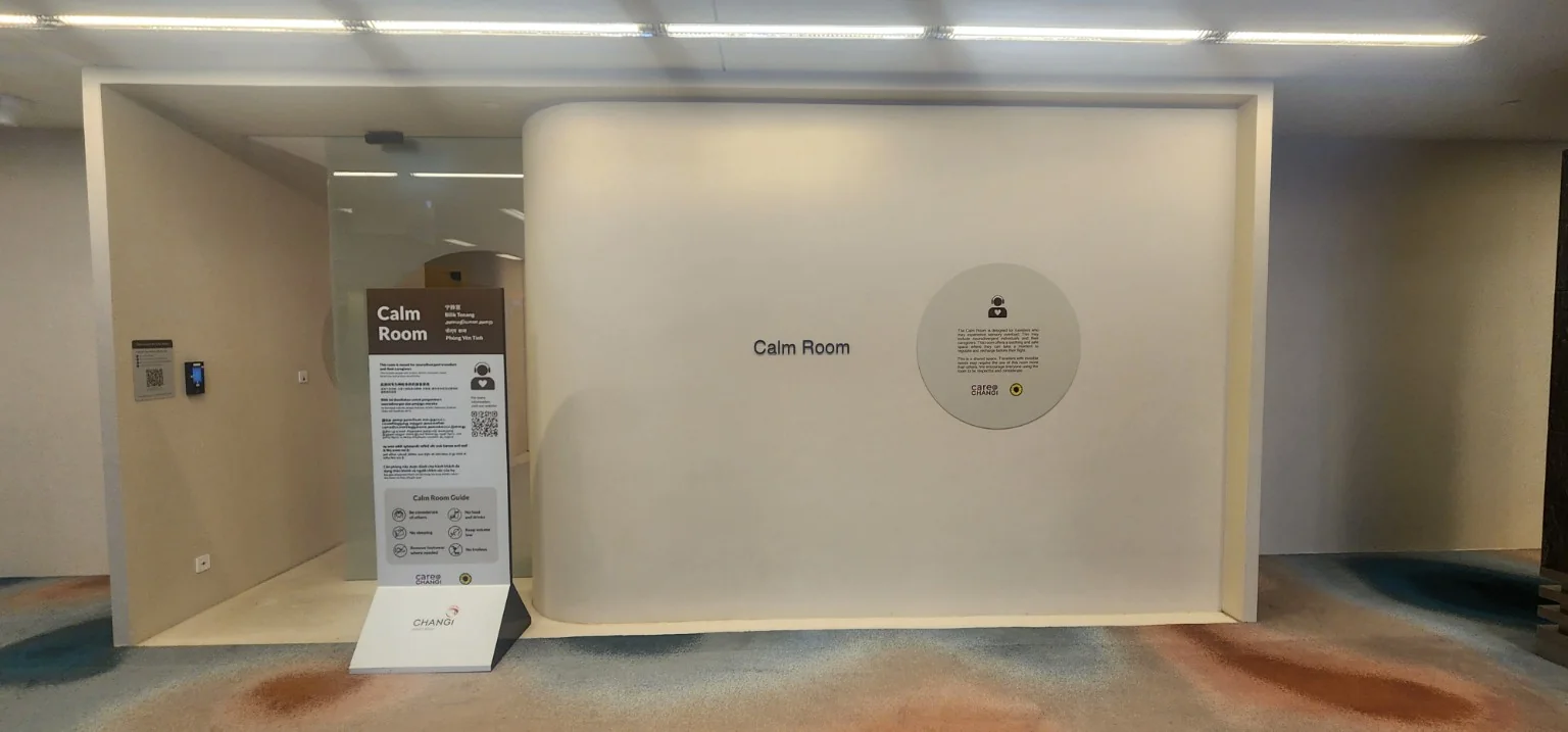 Calm Room at Changi Airport Singapore