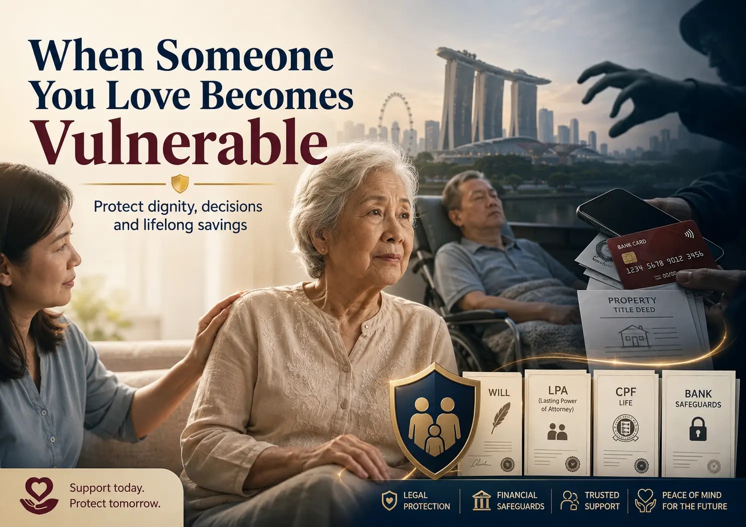Protecting vulnerable adults in Singapore from financial abuse, manipulation and loss of control while preserving dignity and independence