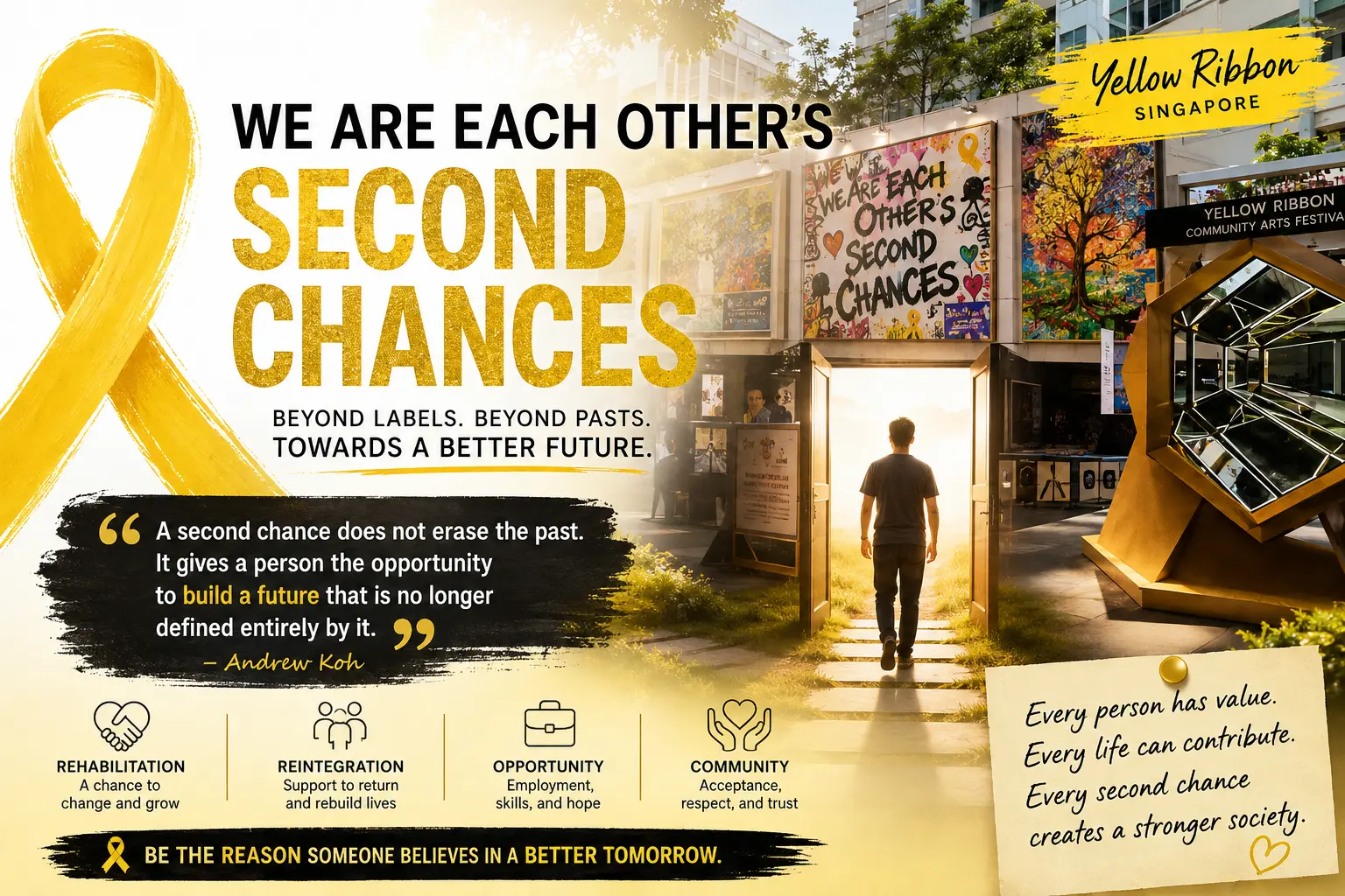 Yellow Ribbon Singapore second chances reflection on rehabilitation, reintegration and rebuilding lives