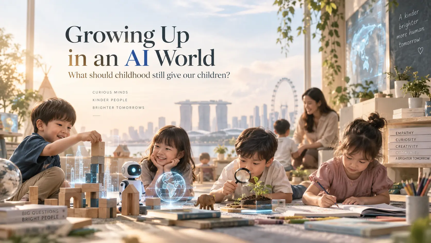 Growing Up in an AI World — children learning through creativity, nature, technology and human interaction in Singapore
